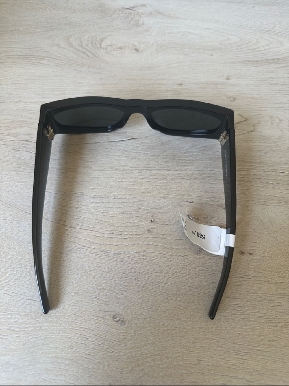 Unisex Saint Laurent Black Thick-Frame Logo Sunglasses - Picture 7 of 8